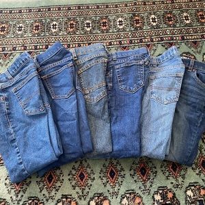 Bundle of size 6 boys jeans, GUC